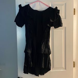 LoveShackFancy mini sun dress - Black, size medium. Has been worn a very times